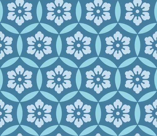 七宝パターン素材9 六つ花