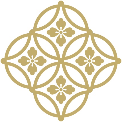 四つ繋ぎ七宝 素材 唐花