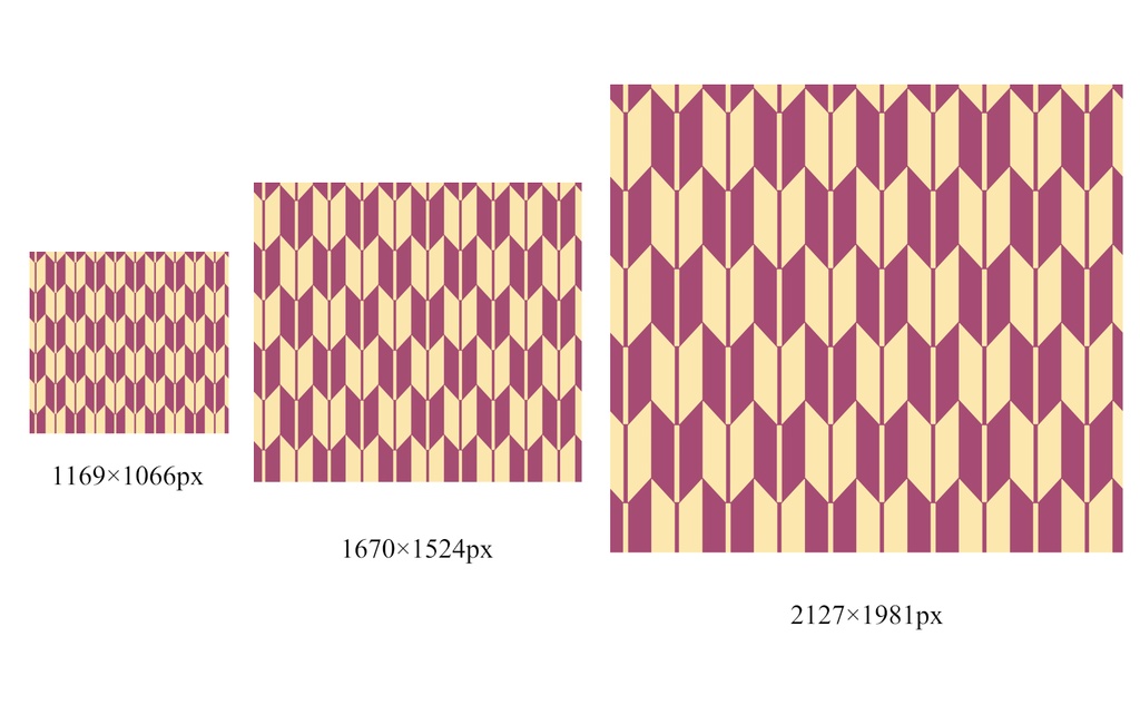 矢羽パターン素材