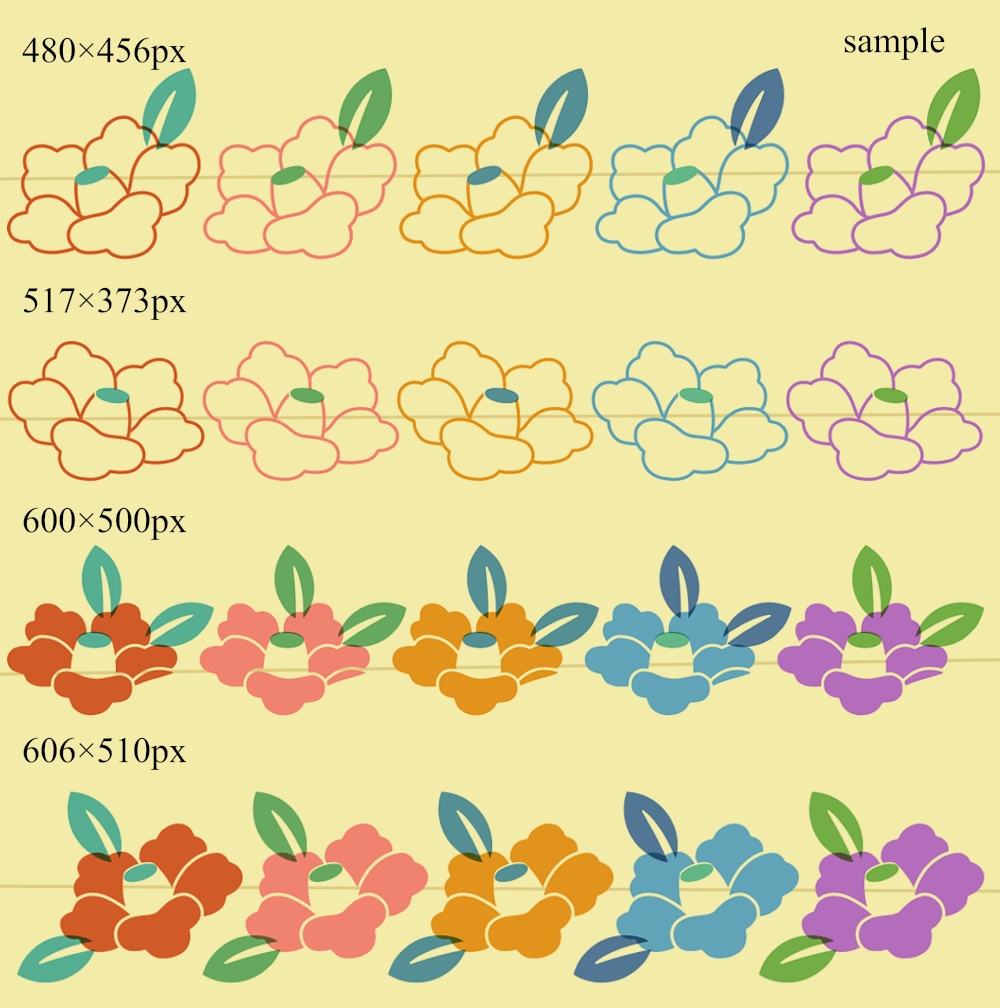 雪輪に椿イラスト素材