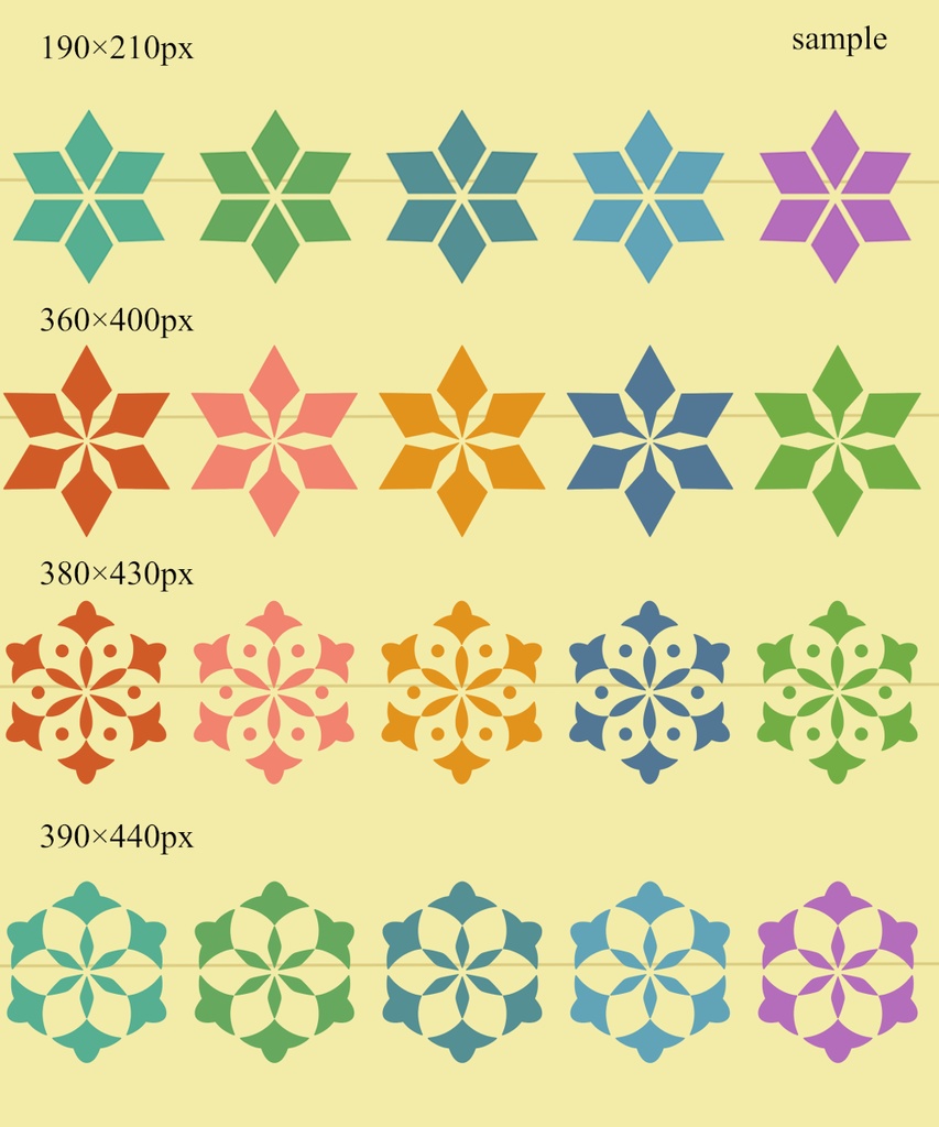 雪輪に雪花イラスト素材