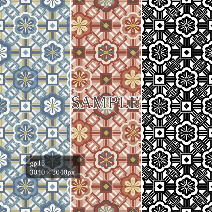 和柄幾何模様素材