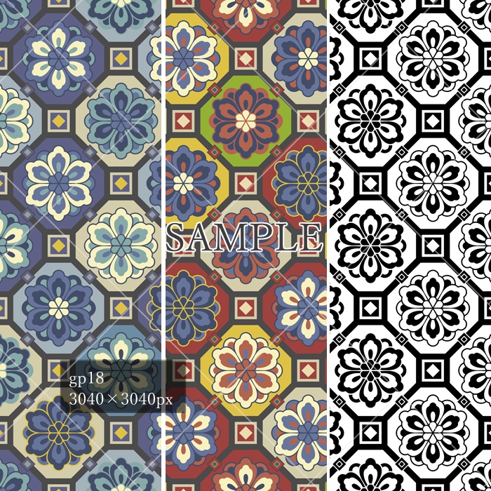 和柄幾何模様素材