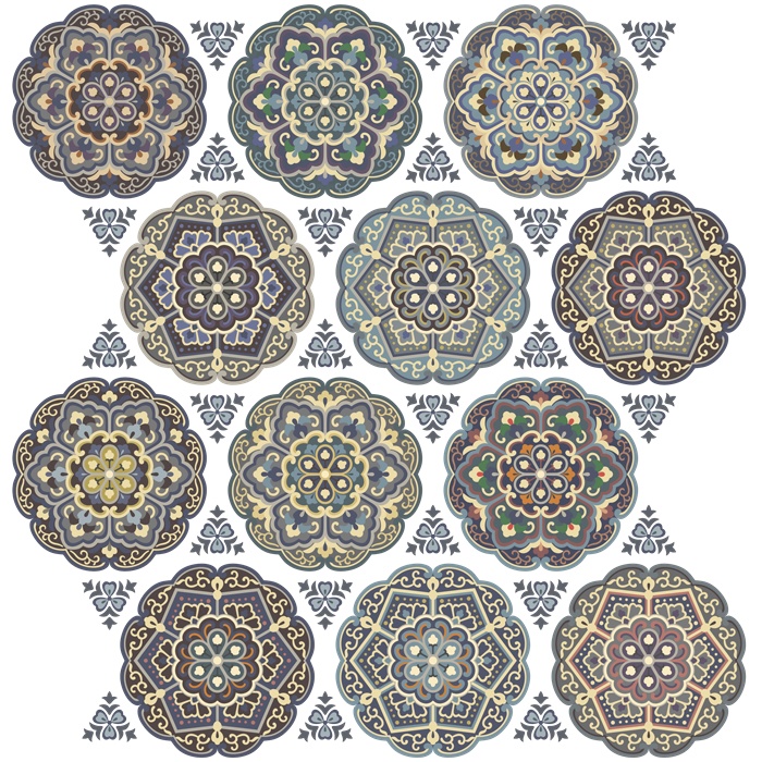 和柄幾何模様素材