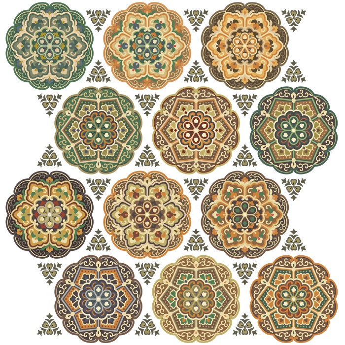 和柄幾何模様素材