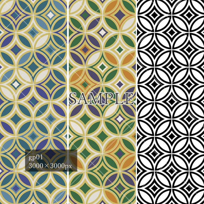 和柄幾何模様素材