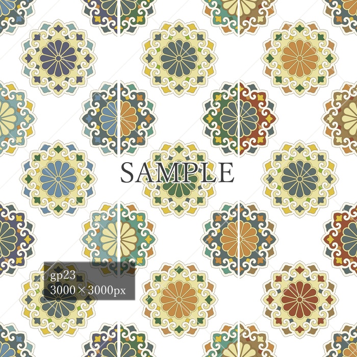 和柄幾何模様素材