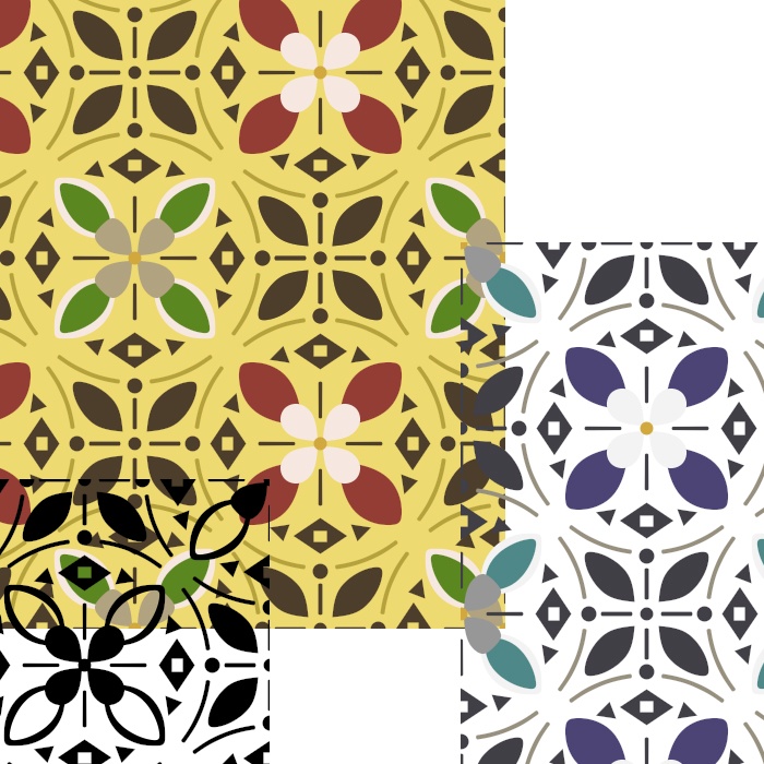 和柄幾何模様素材