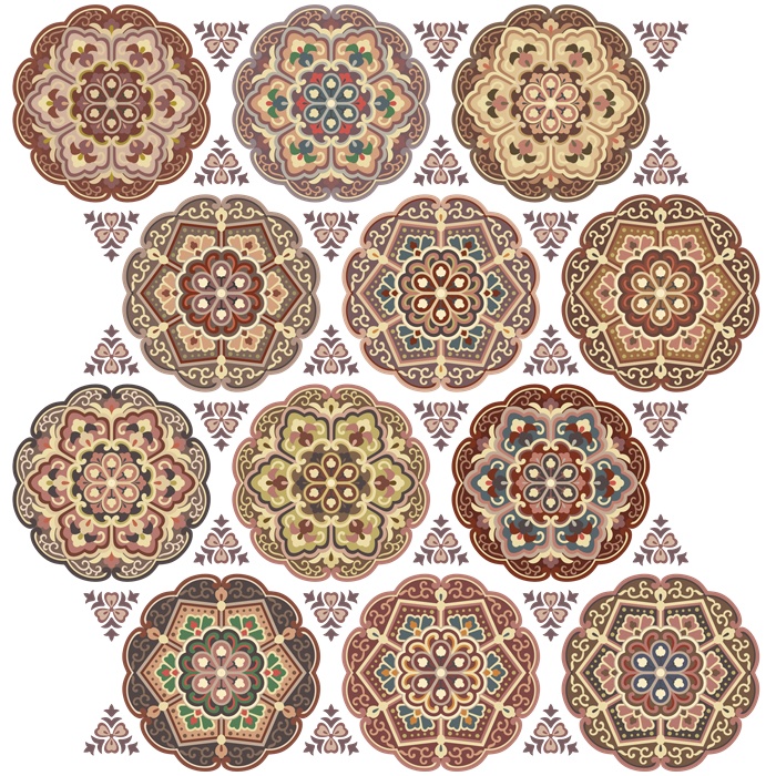 和柄幾何模様素材