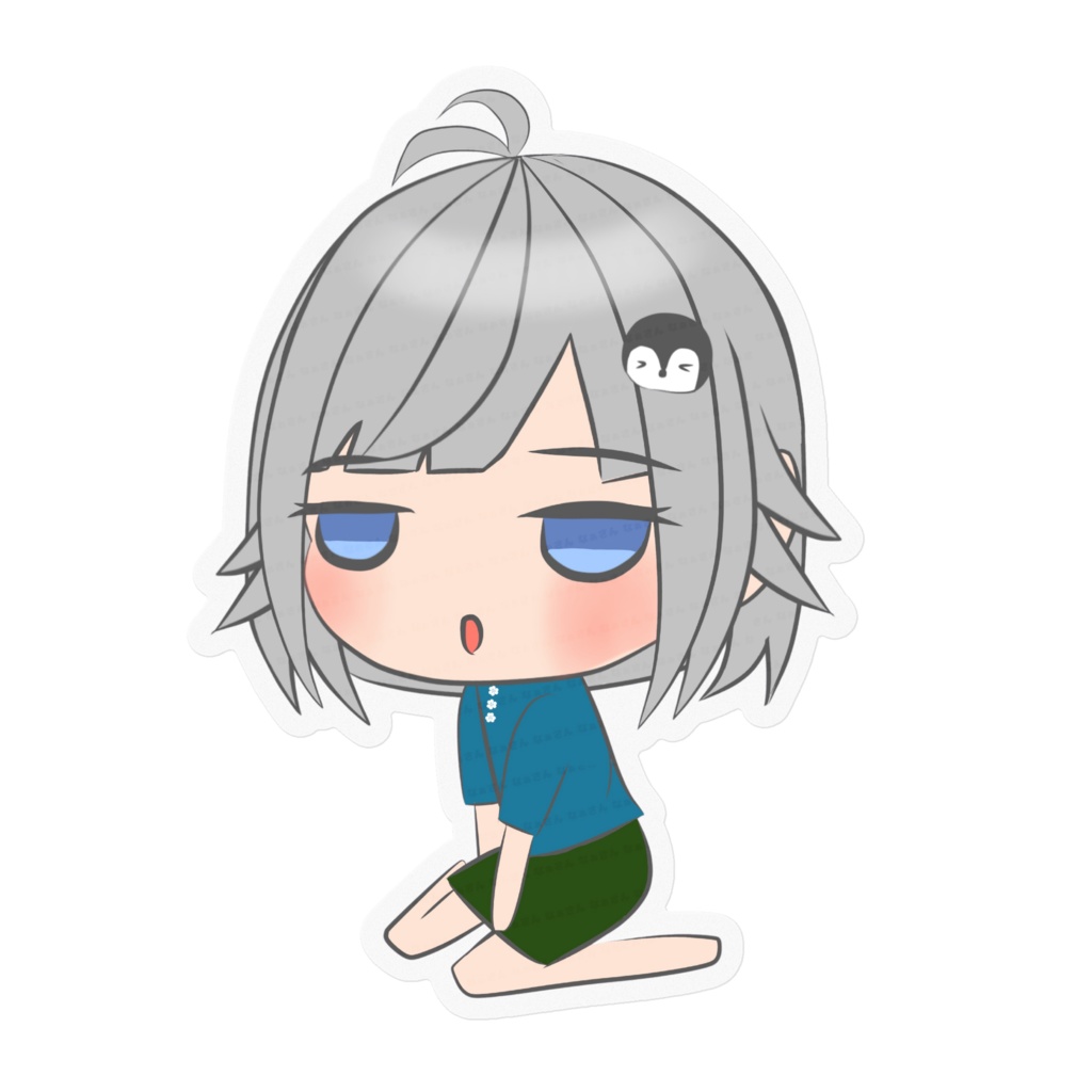 ちびなぁちゃん虚無ステッカー