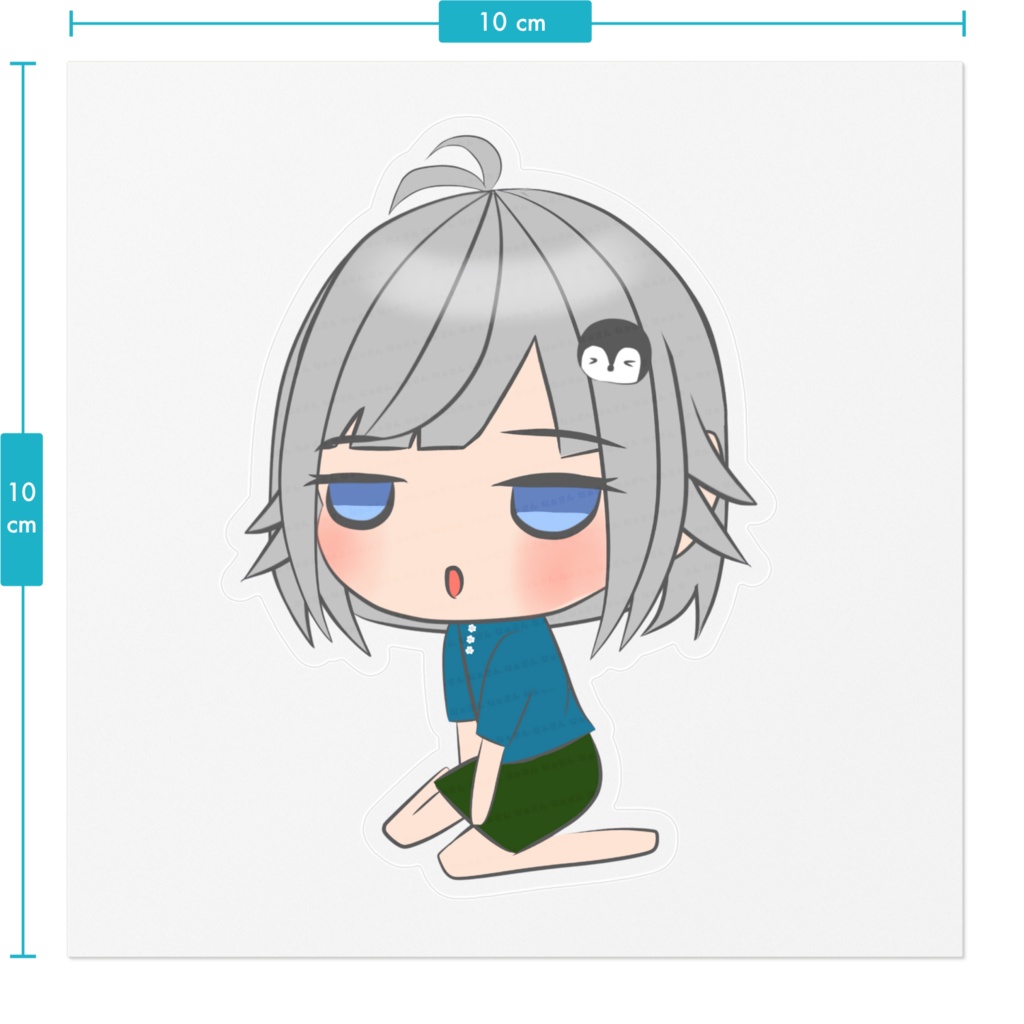 ちびなぁちゃん虚無ステッカー