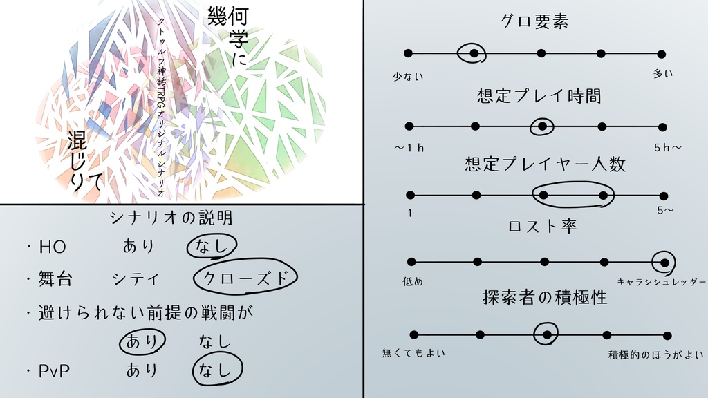 【CoC6版シナリオ】幾何学に混じりて【ネタシ】