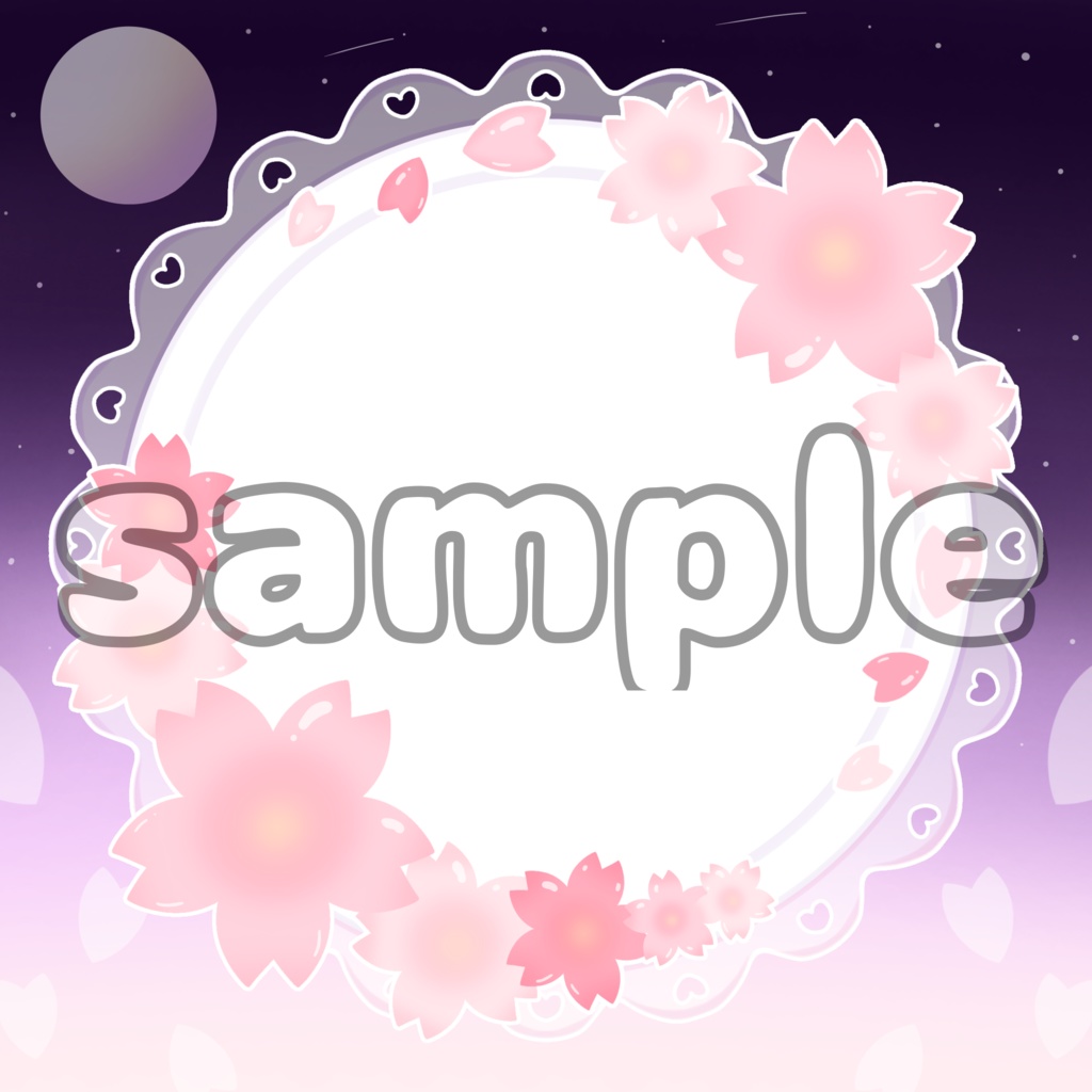 桜アイコンリング 夜ver.
