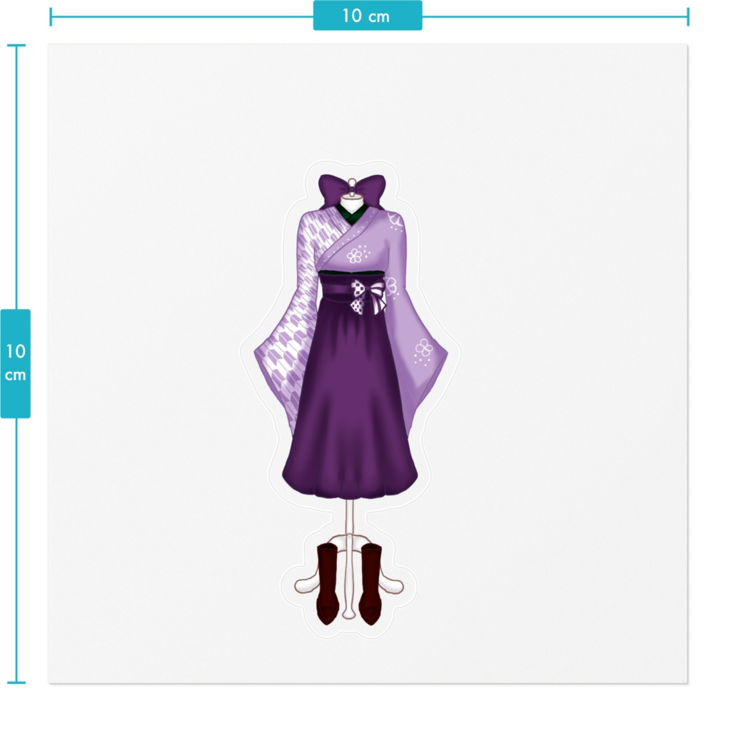 袴衣装ステッカー