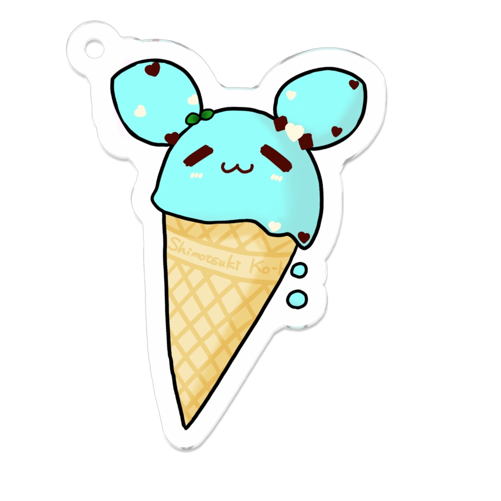 溶けるうさぎ(チョコミント)