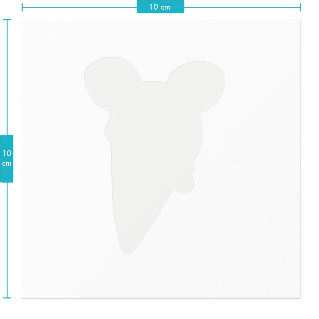 溶けるうさぎステッカー(抹茶)