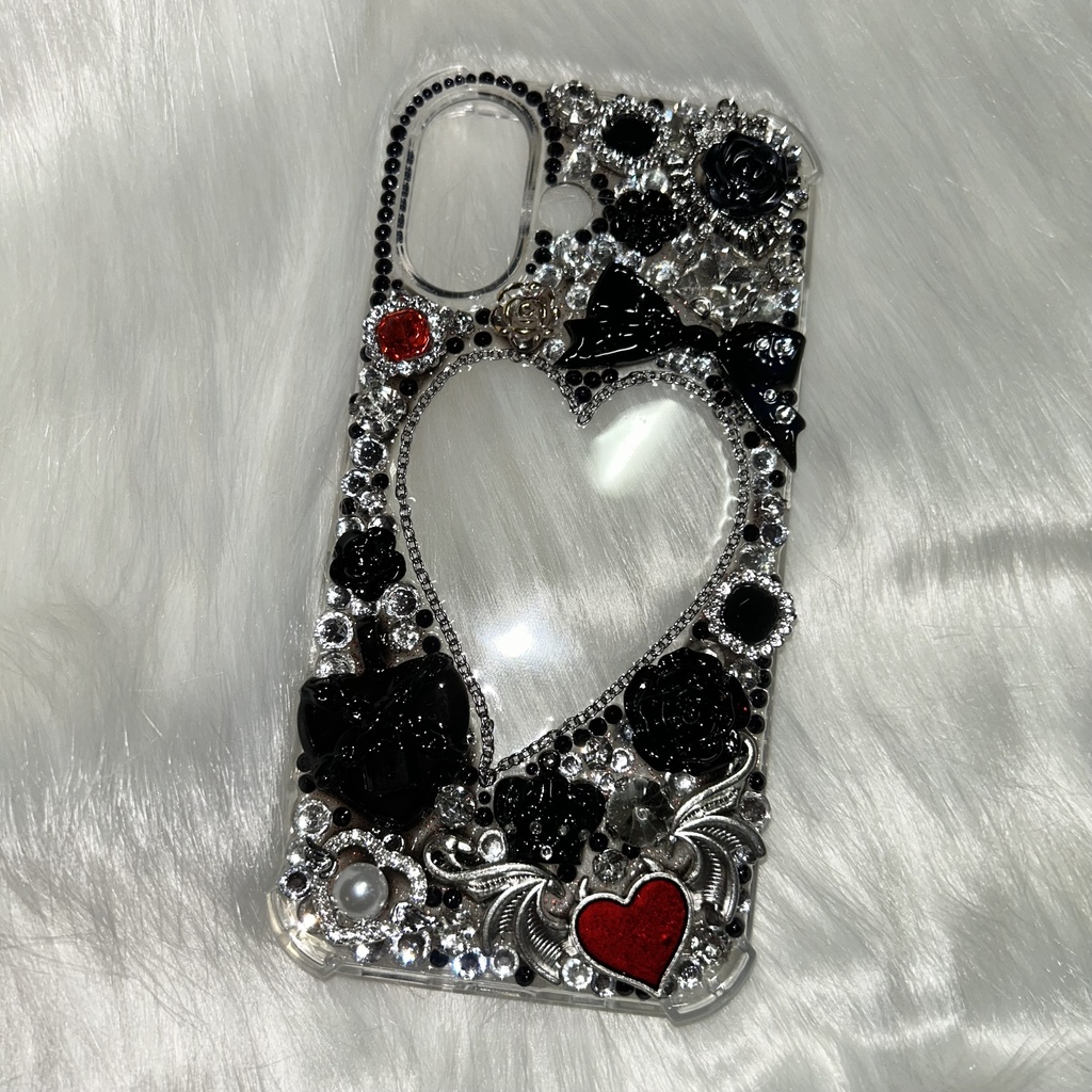 Crimson Heart Gothic 🖤❤️iPhone16 case