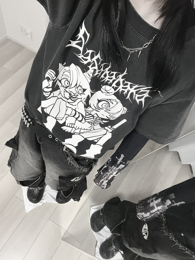 【sasahaka】BLACK ✝︎_shirt★
