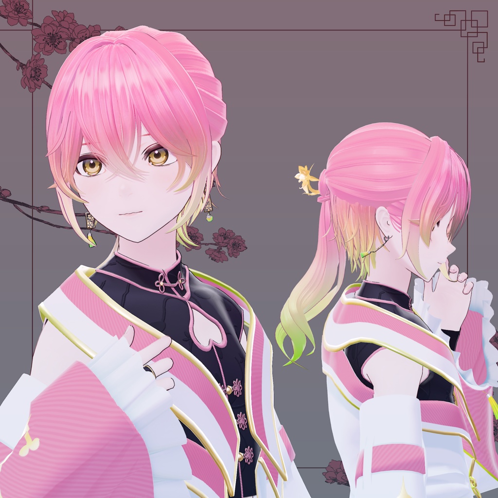 【オリジナル3Dモデル】桃華-Touka-