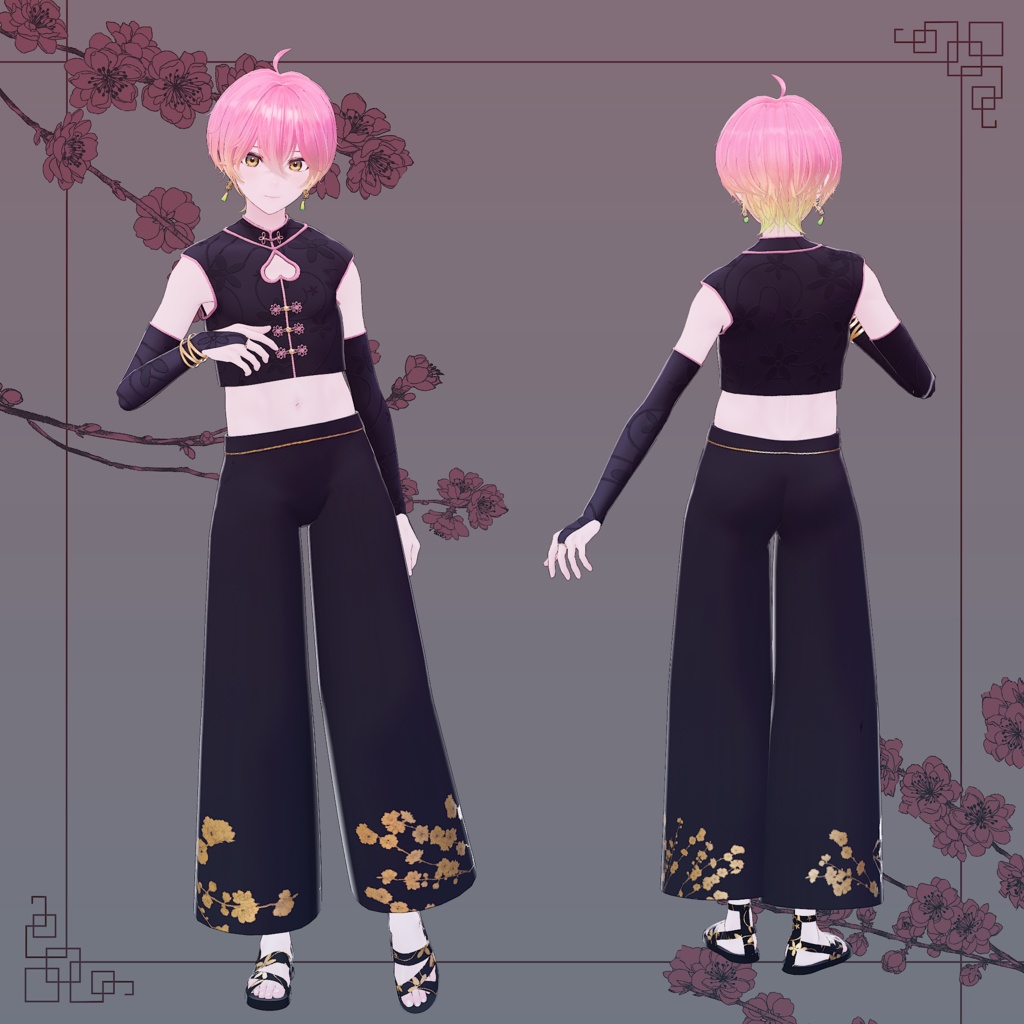 【オリジナル3Dモデル】桃華-Touka-