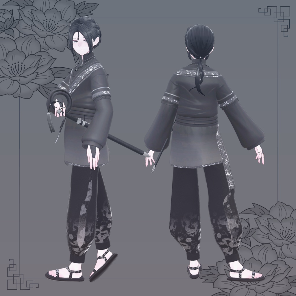 【オリジナル3Dモデル】六華-Rikka-