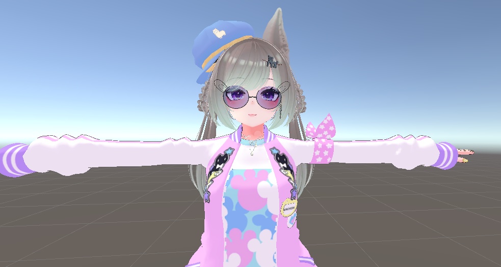 【無料】ヘアピン付き自分が書いたアルパカ【VRChat】【FBX】
