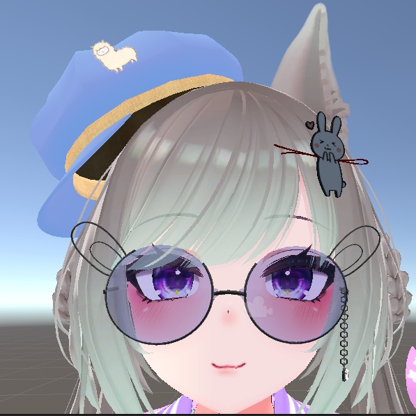 【１００円】うさぎのヘアピン【VRChat】　