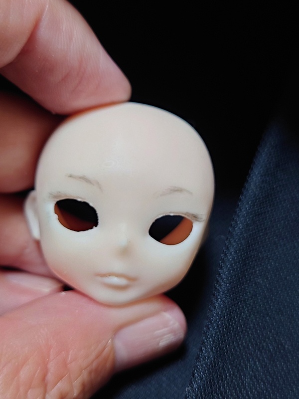 ぽんオリジナルドールヘッド「ちいさめ」ちゃん