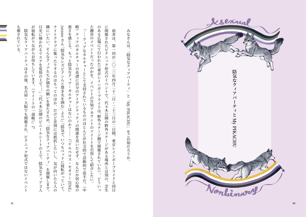 周縁で、すきな服きてケーキを食べる