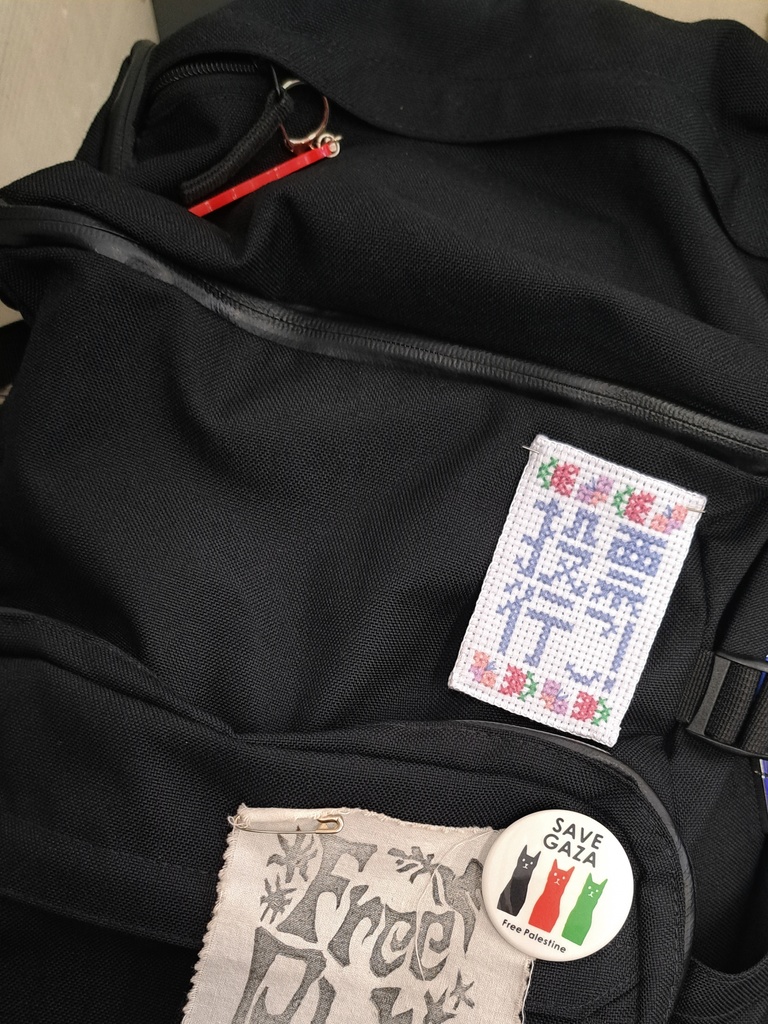 「投票行こ!」クロスステッチ刺繍パッチ