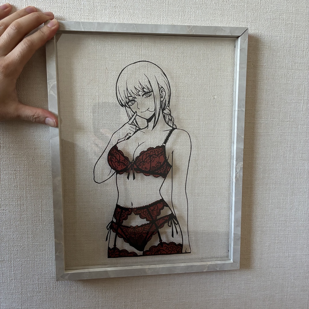 マキマ レースランジェリー切り絵