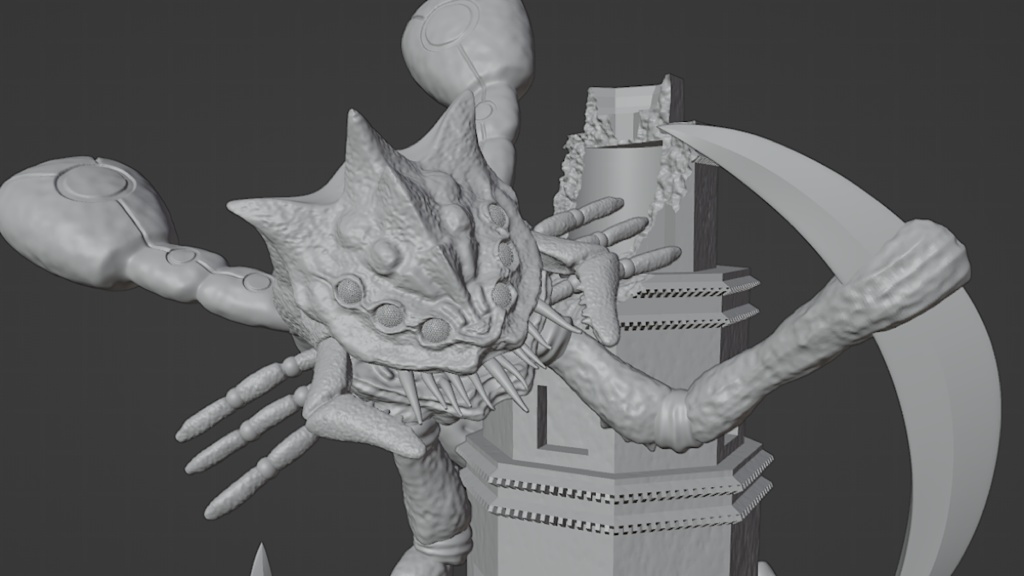 【3Dプリント用データ】深海装甲獣　エウリプテス