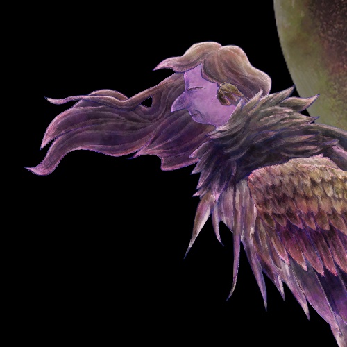 クリアiPhoneケース:ハーピーセイレーン