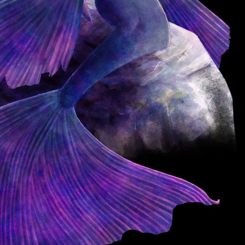 クリアiPhoneケース:ハーピーセイレーン