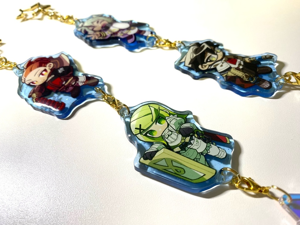 連結アクリルキーホルダー