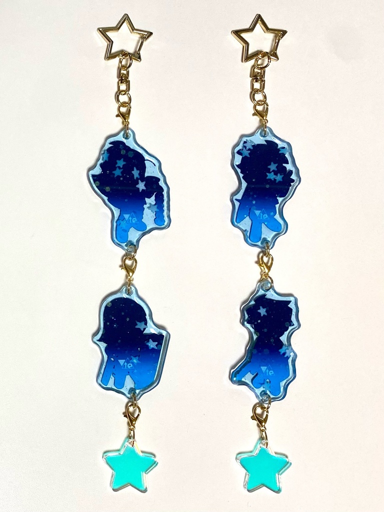 連結アクリルキーホルダー