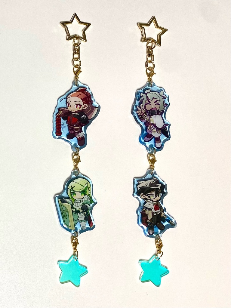 連結アクリルキーホルダー