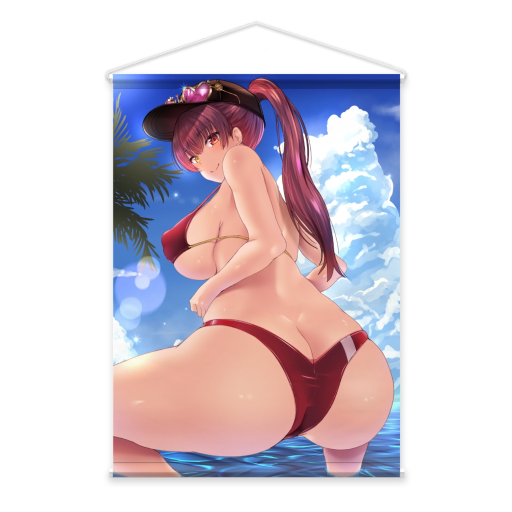 宝鐘マリン水着衣装B2タペストリー