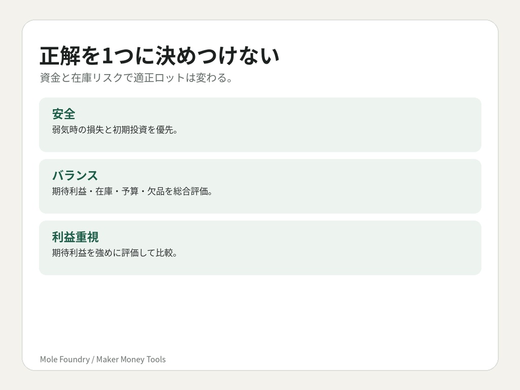 Maker Lot Planner|ハンドメイド・同人グッズ 発注数&利益シミュレーター