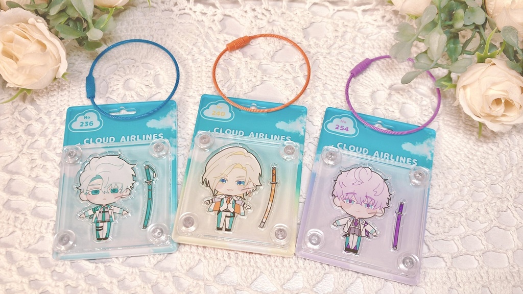 ブリスター風アクリルキーホルダー