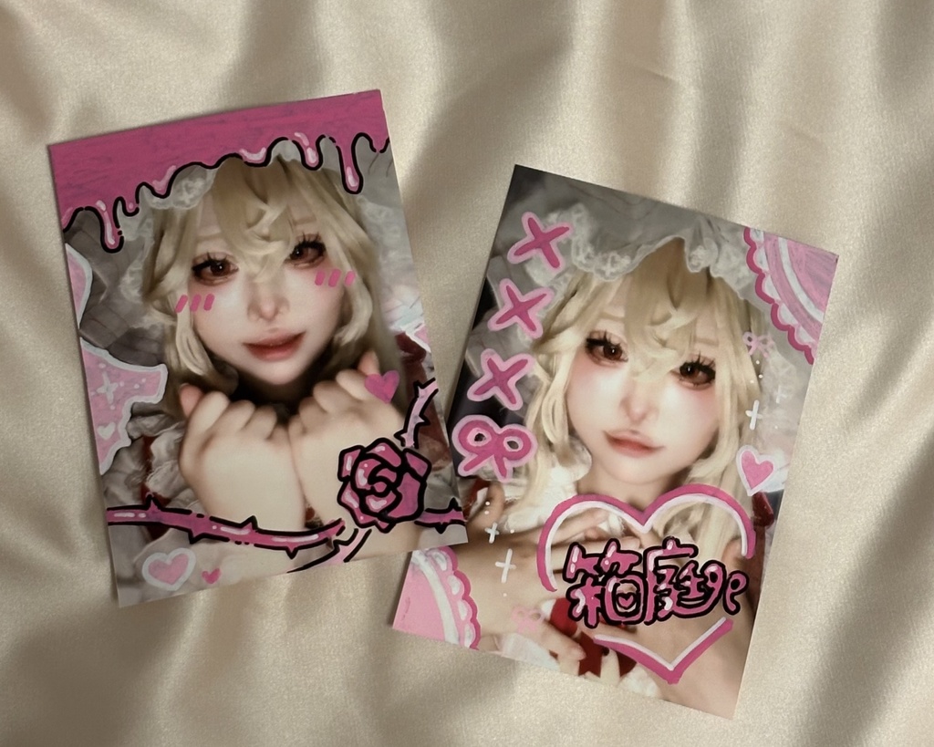 らくがきブロマイド2枚セット🎀(フランドール・スカーレット)