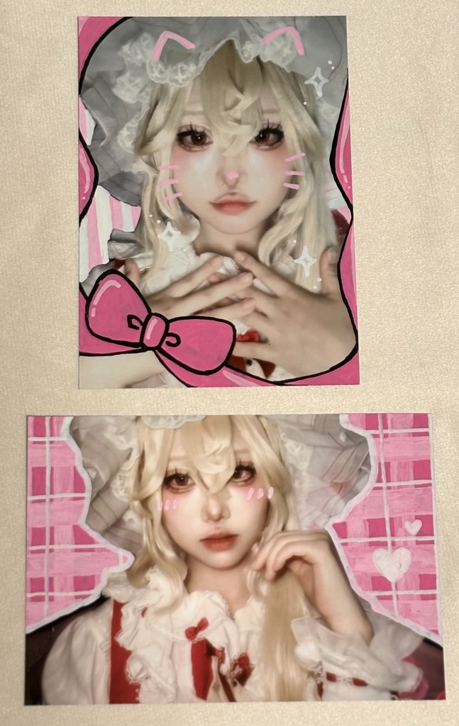 らくがきブロマイド2枚セット🎀(フランドール・スカーレット)