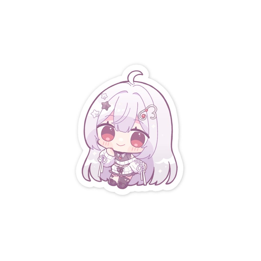 【LIve2D記念】ステッカー ストレートヘア