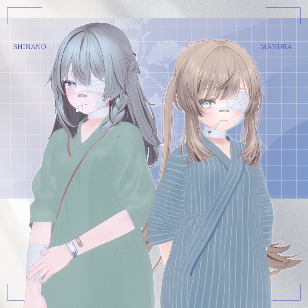 【患者衣】Patient wear【VRC想定衣装】