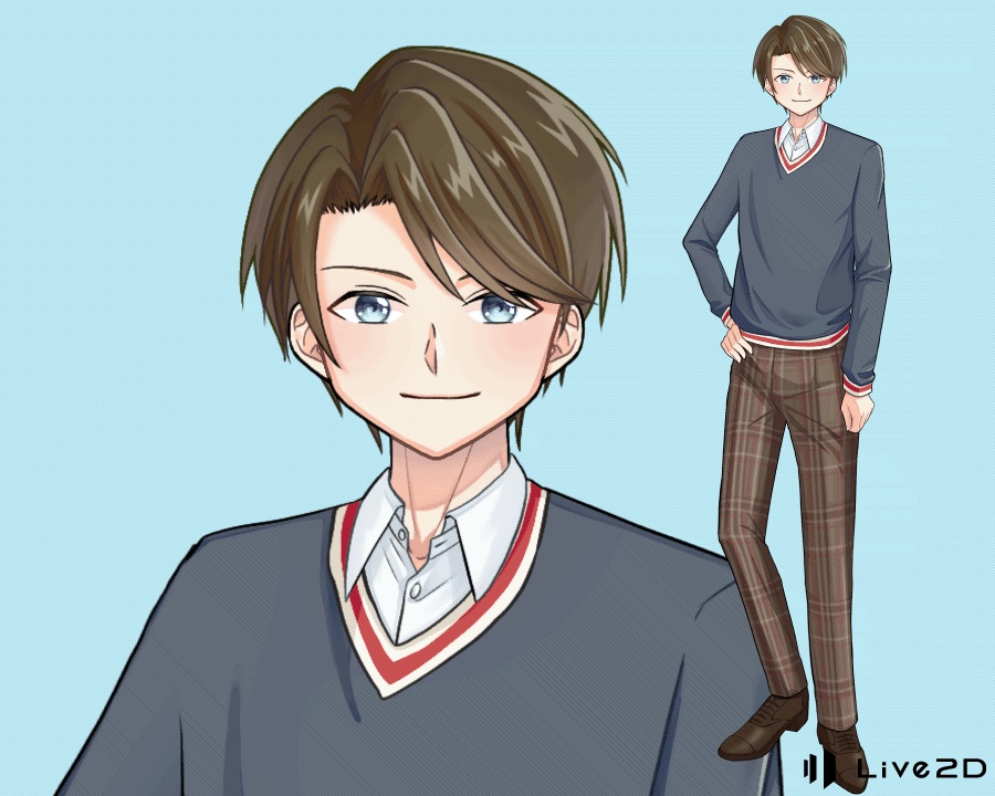 茶髪の男の子【表情差分付き】
