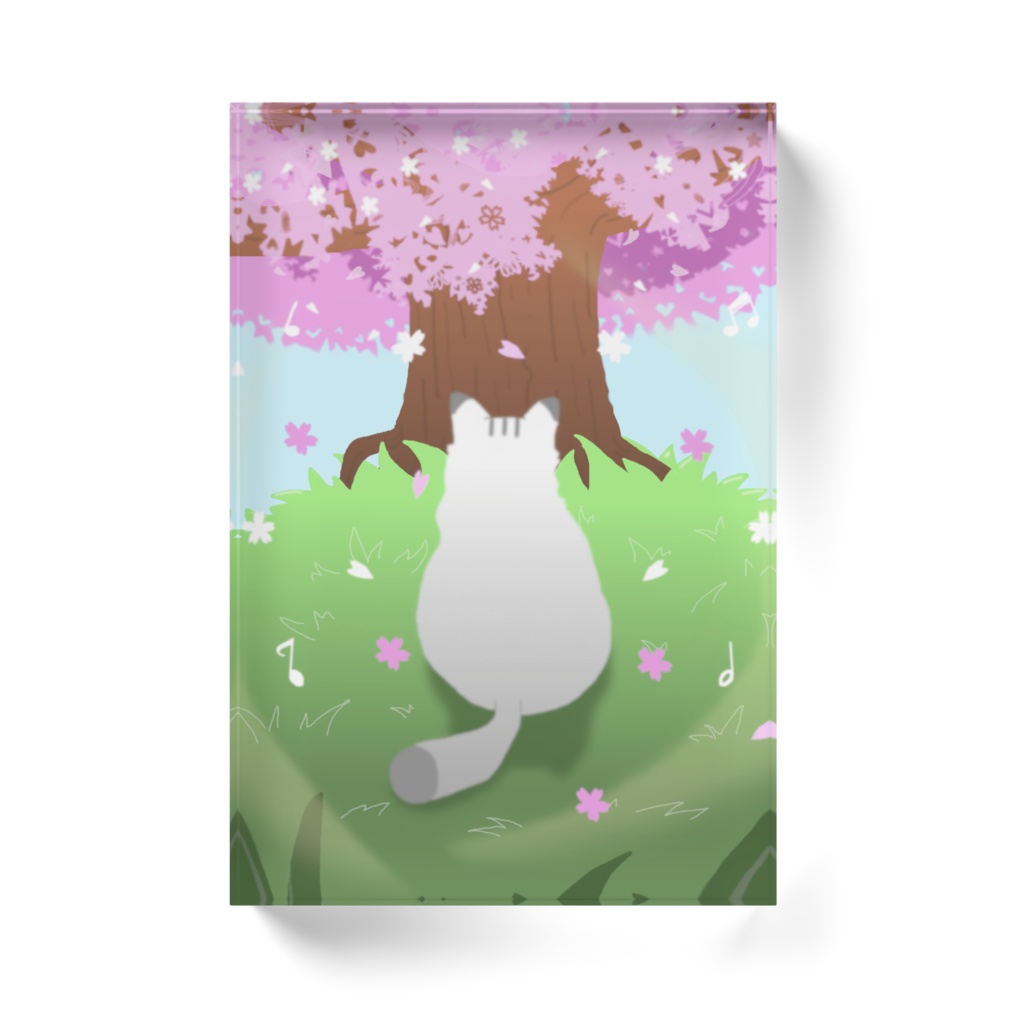 春風の音に憩う猫