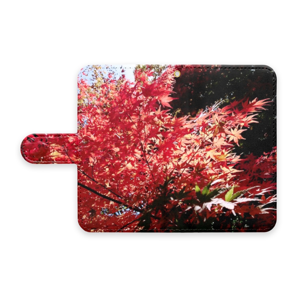 咲き誇る紅葉 androidケース