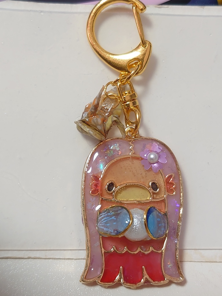 【キーホルダー】アマビエの祈りをのせてC