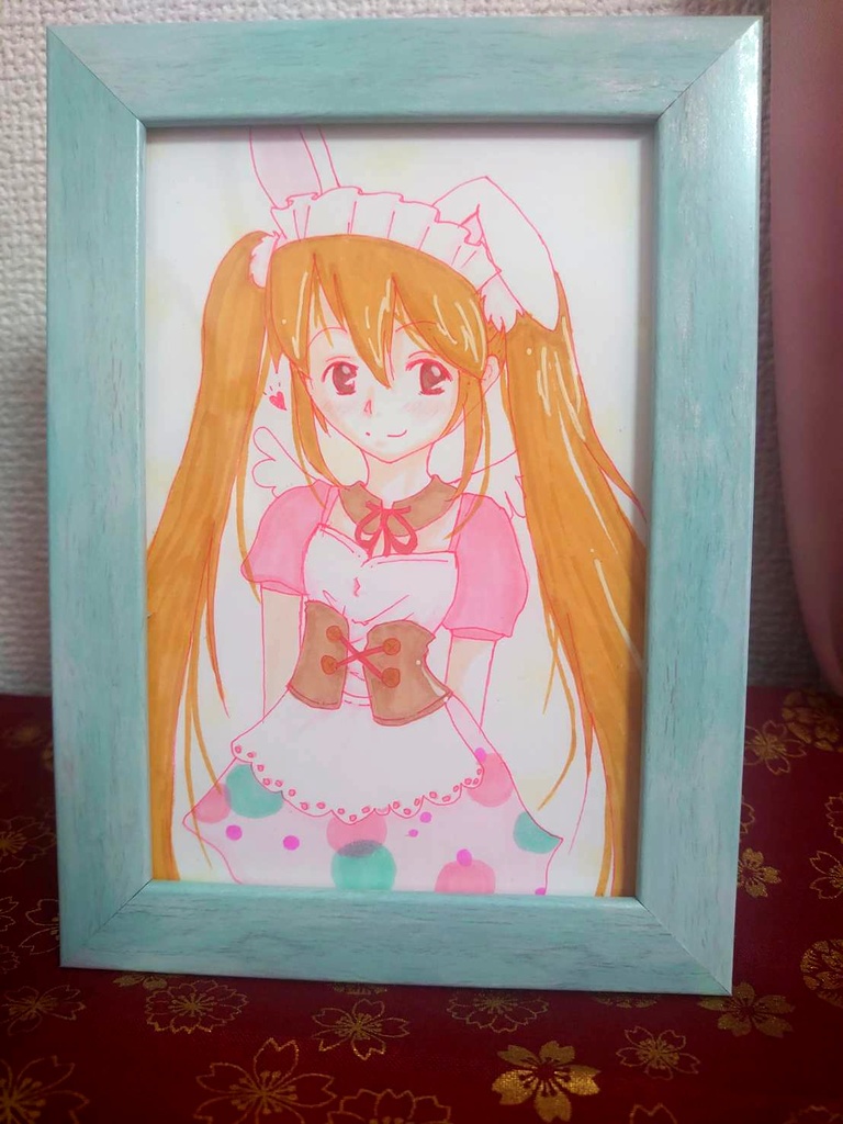 【額縁】うさぎメイドさん