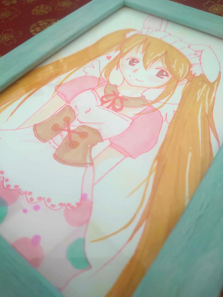 【額縁】うさぎメイドさん